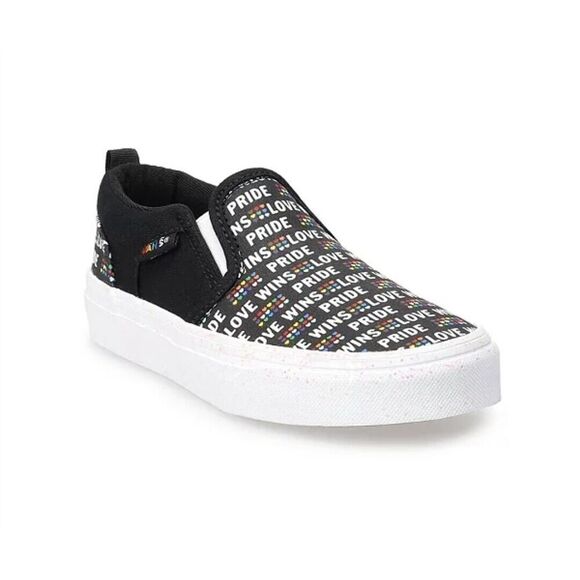 Vans Shoes - Vans Asher Pride New Women's Slip-On Shoes NWB Size 6.5 Love Sneakers